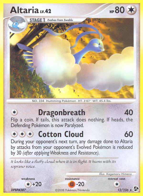 Altaria — illustrated card