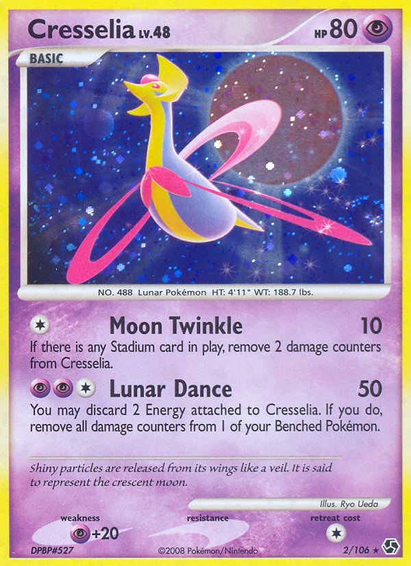 Cresselia — illustrated card