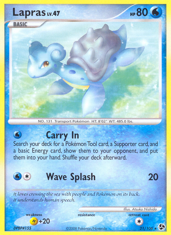 Lapras — illustrated card