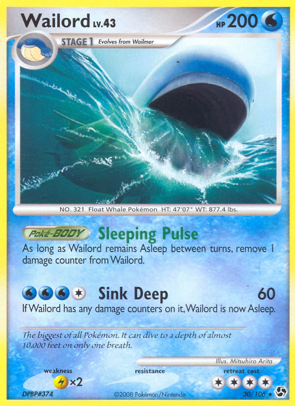 Wailord — illustrated card