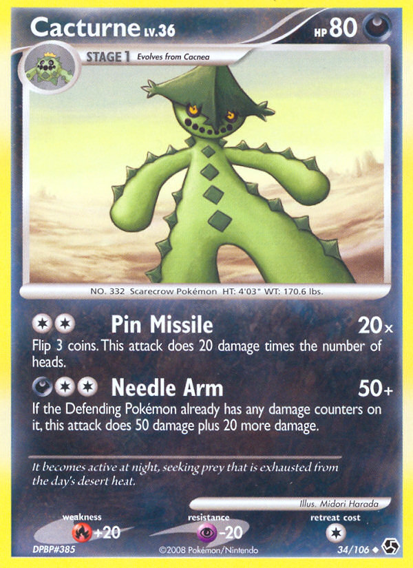 Cacturne — illustrated card