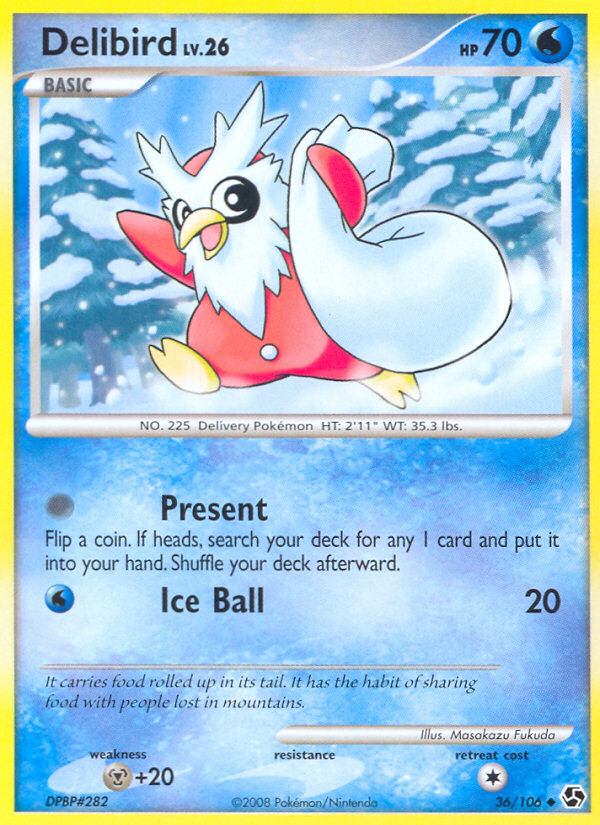 Delibird — illustrated card