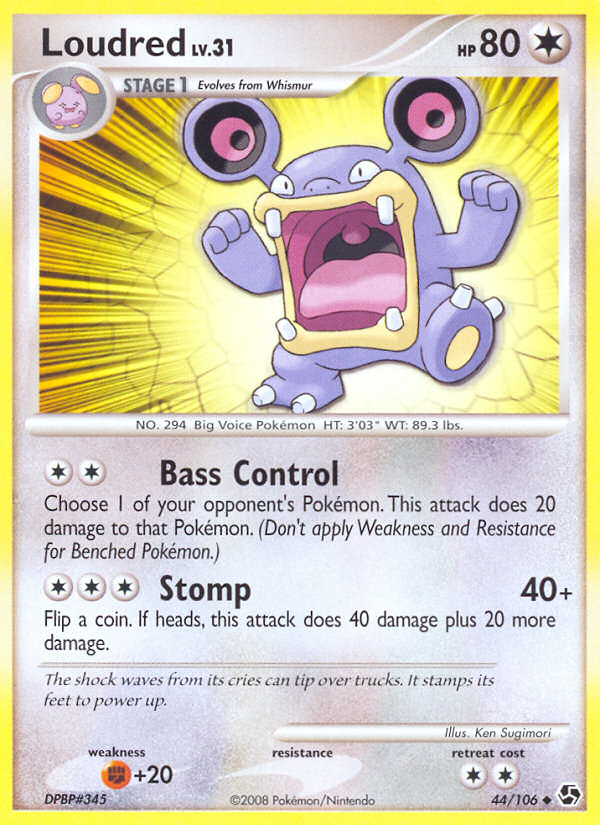 Loudred — illustrated card