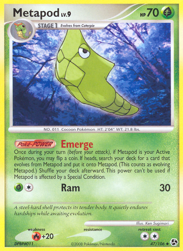 Metapod — illustrated card