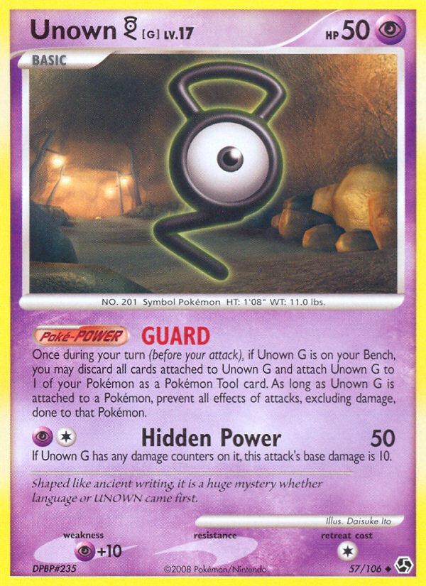Unown [G] — illustrated card