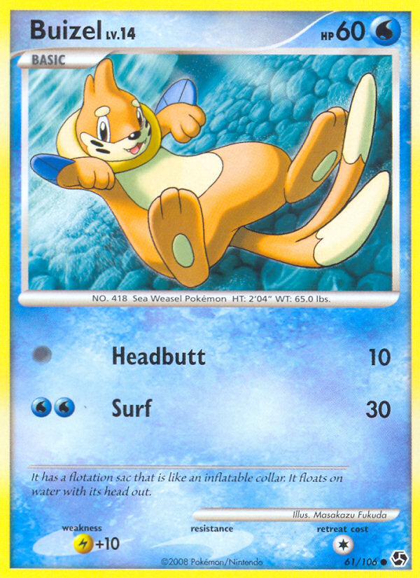 Buizel — illustrated card