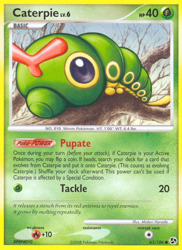 Caterpie — illustrated card