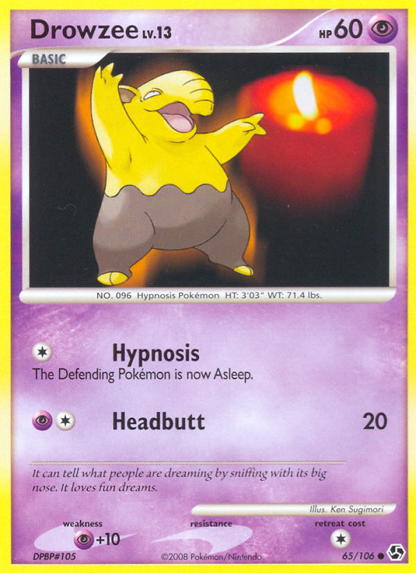 Drowzee — illustrated card