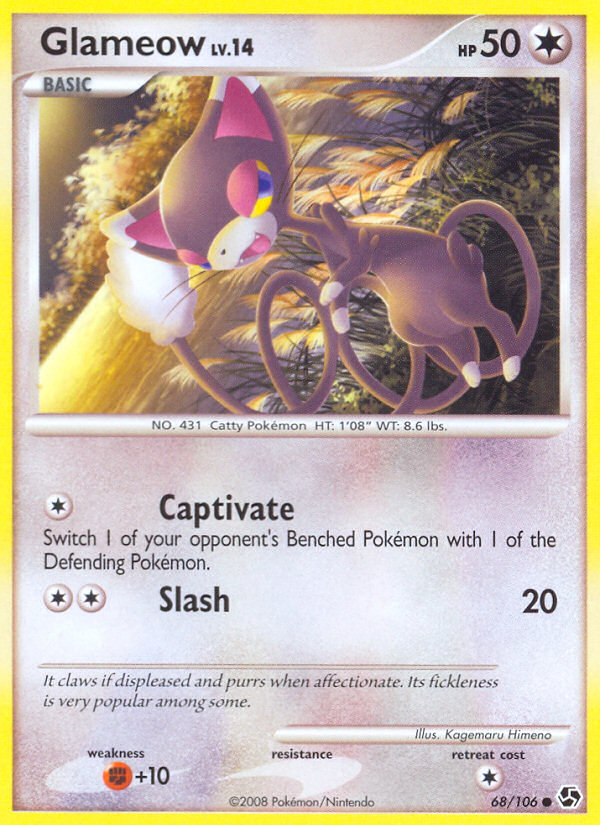 Glameow — illustrated card