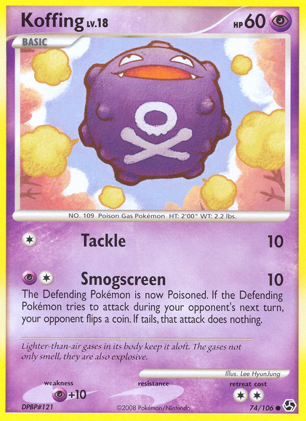 Koffing — illustrated card