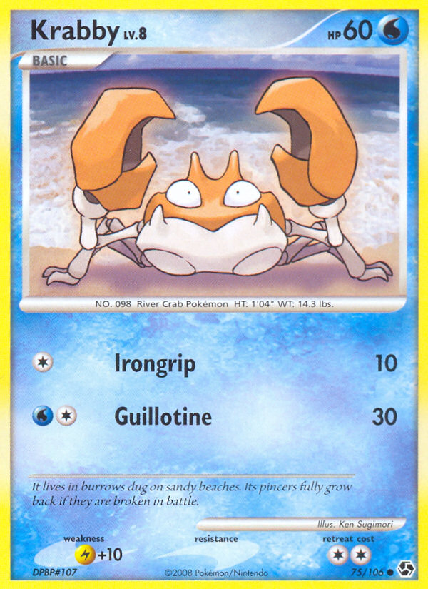 Krabby — illustrated card