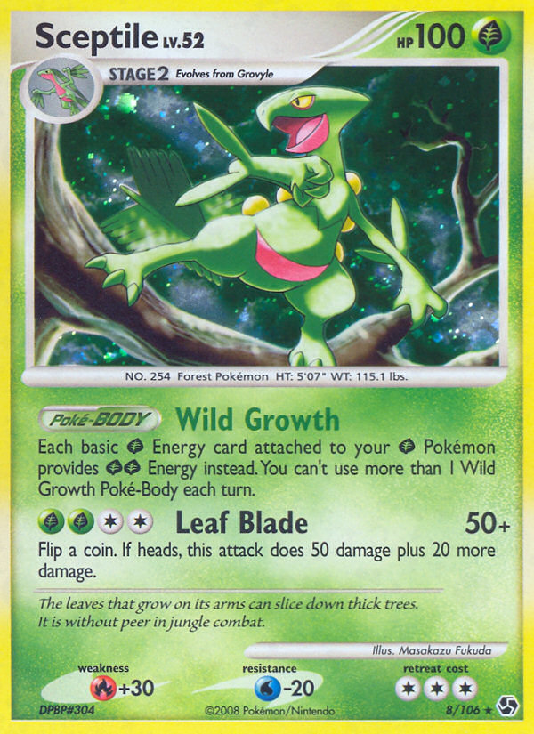 Sceptile — illustrated card