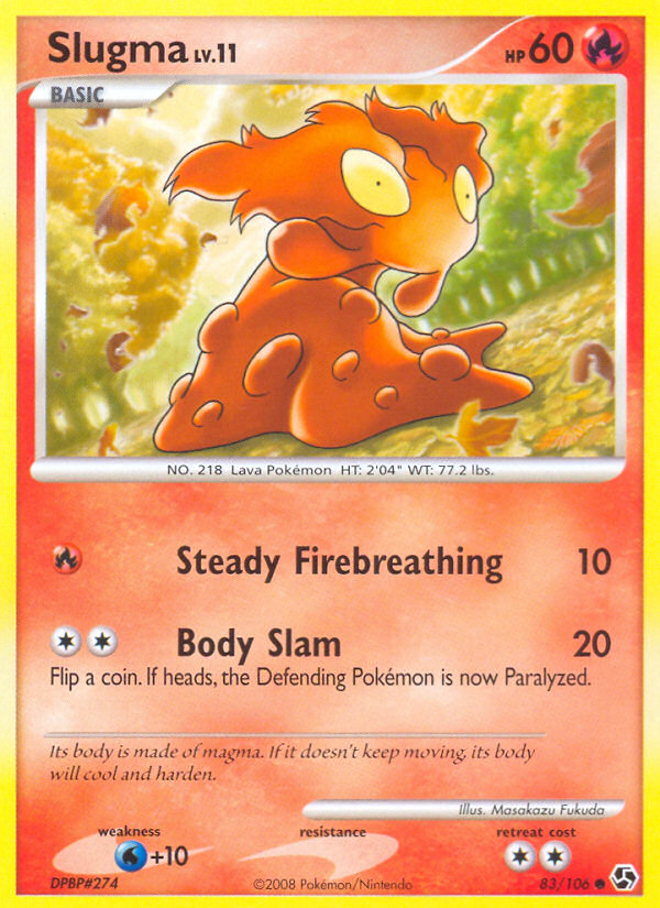 Slugma — illustrated card