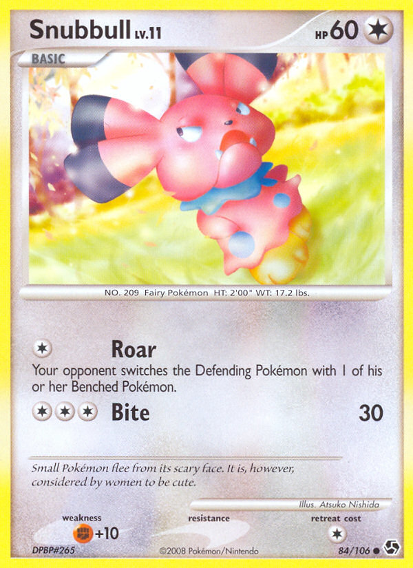 Snubbull — illustrated card