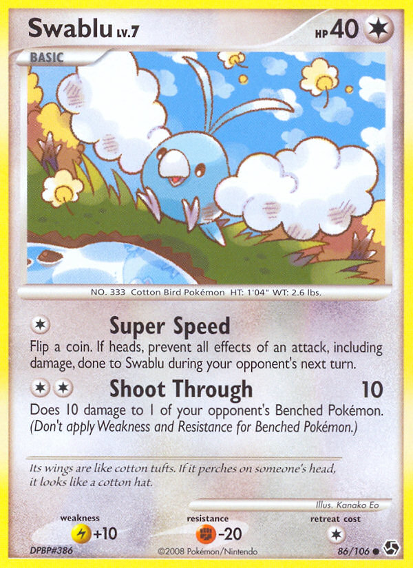 Swablu — illustrated card