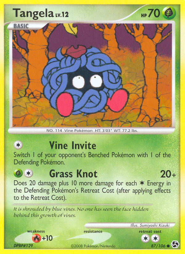 Tangela — illustrated card