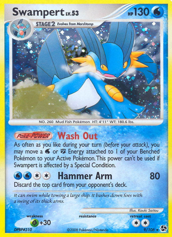 Swampert — illustrated card