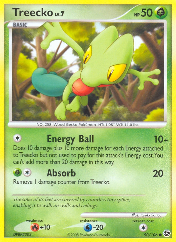 Treecko — illustrated card