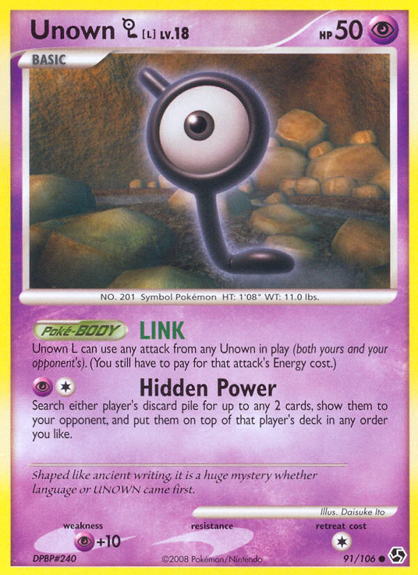 Unown [L] — illustrated card