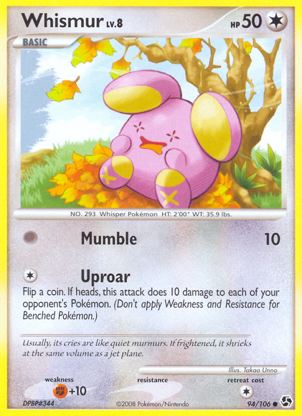 Whismur — illustrated card