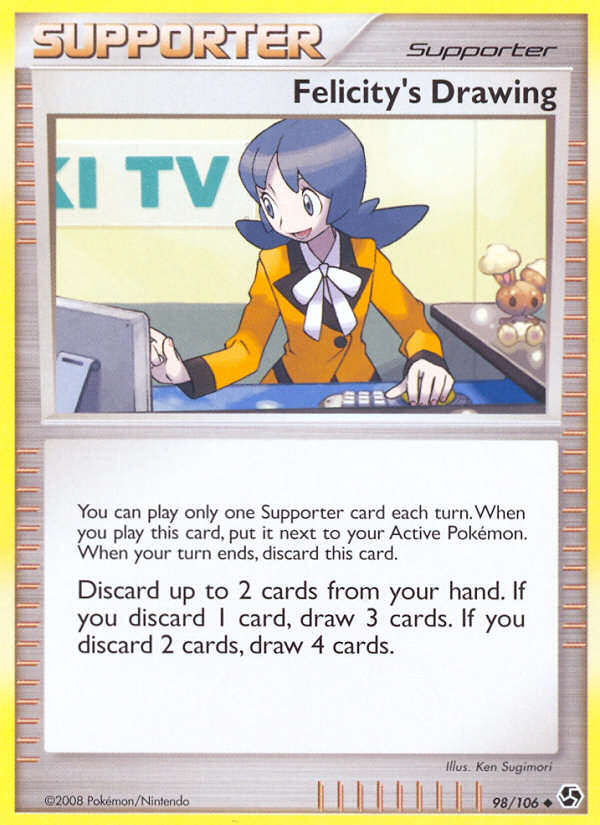 Felicity's Drawing — illustrated card