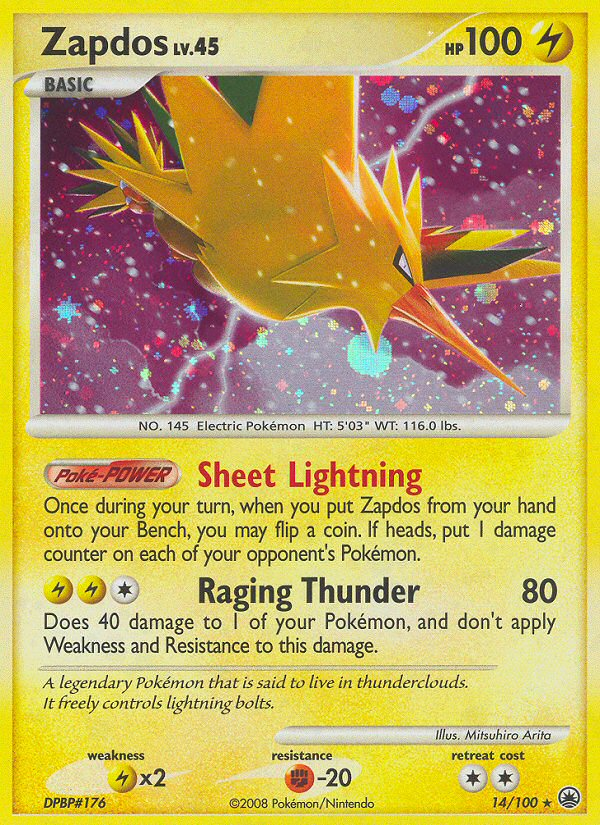 Zapdos — illustrated card