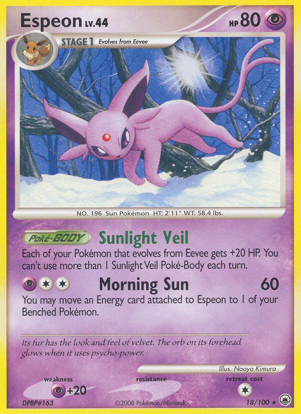 Espeon — illustrated card