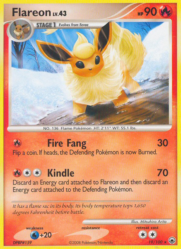 Flareon — illustrated card