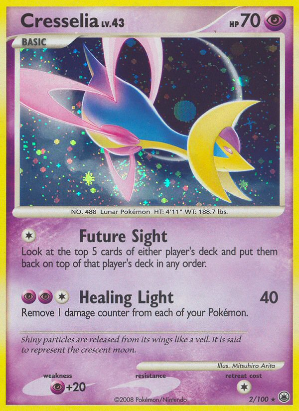 Cresselia — illustrated card