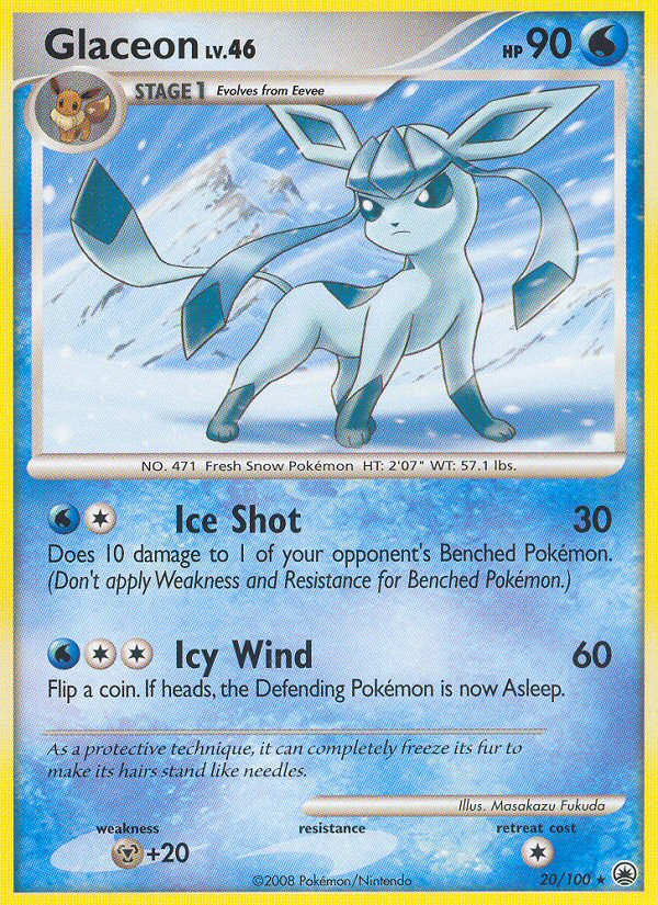 Glaceon — illustrated card