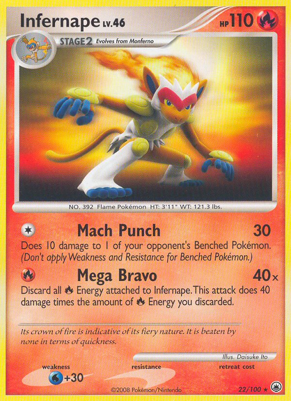 Infernape — illustrated card