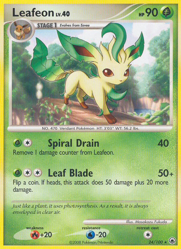 Leafeon — illustrated card