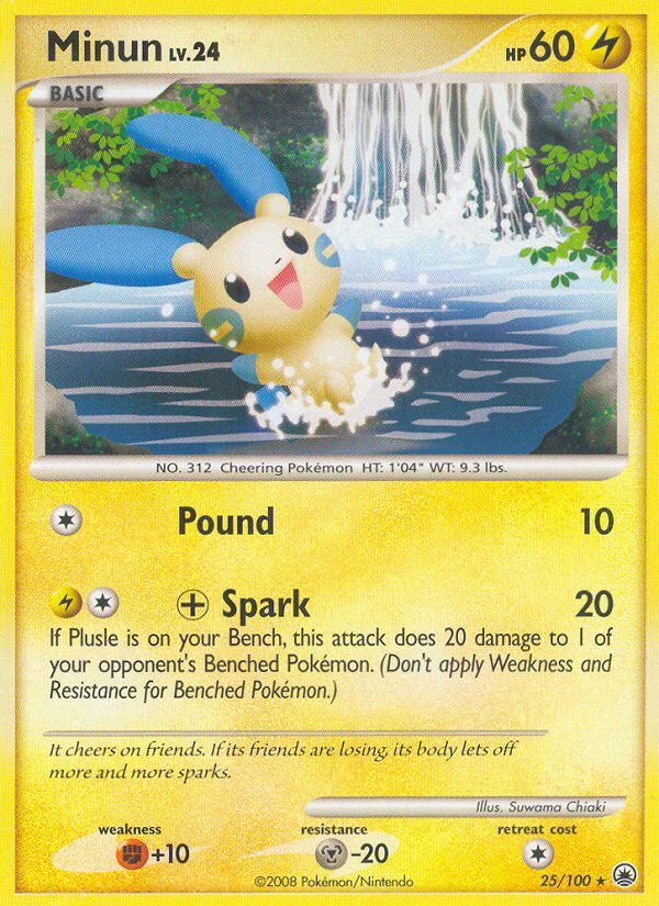 Minun — illustrated card