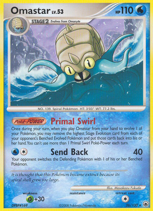 Omastar — illustrated card