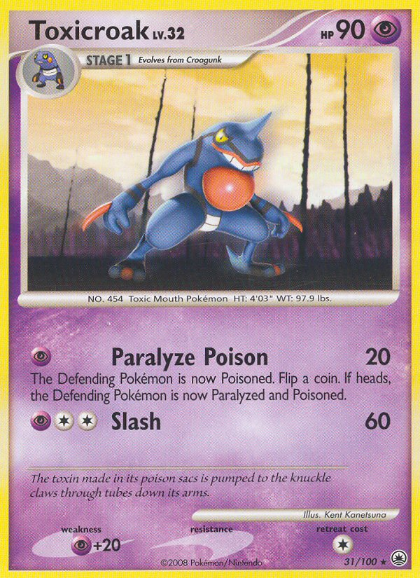 Toxicroak — illustrated card
