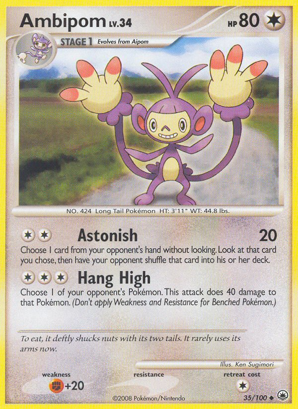 Ambipom — illustrated card