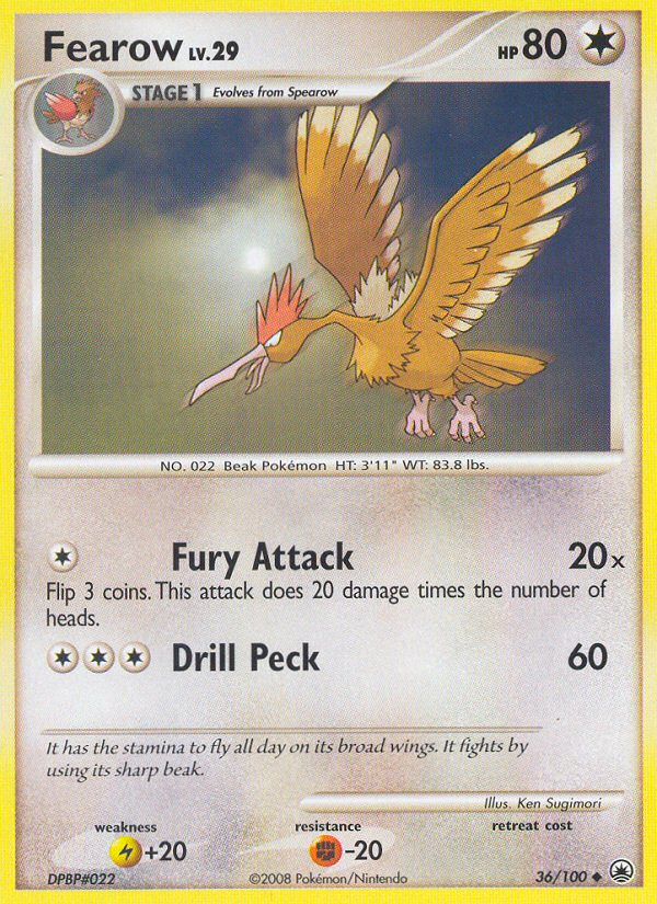 Fearow — illustrated card