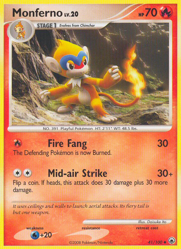 Monferno — illustrated card