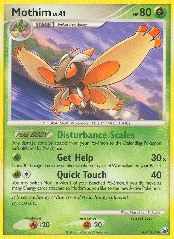 Mothim — illustrated card