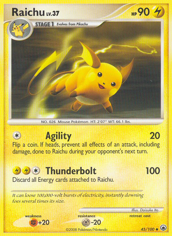 Raichu — illustrated card