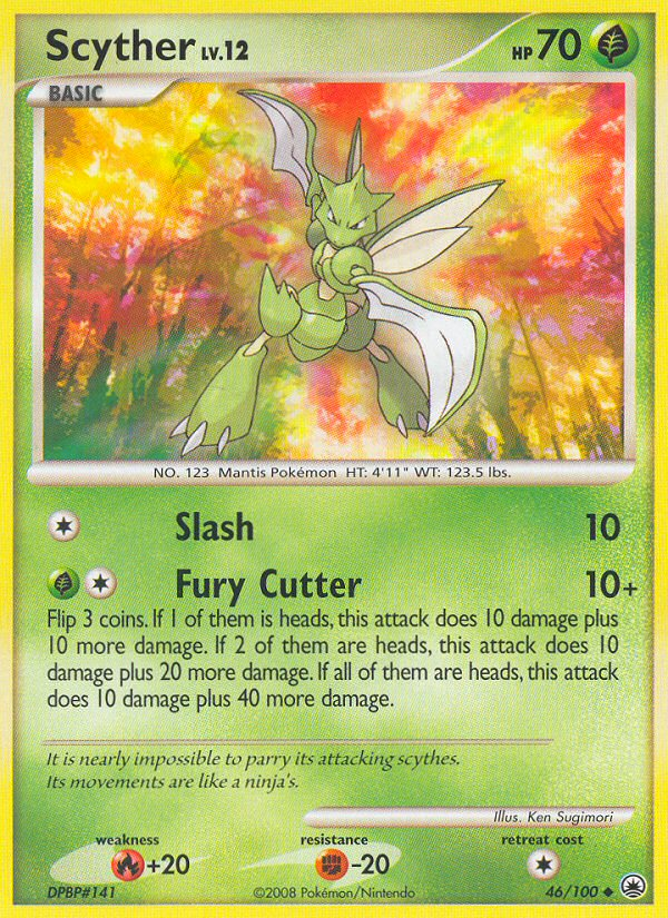 Scyther — illustrated card