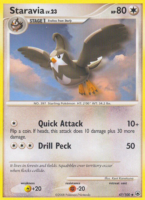Staravia — illustrated card