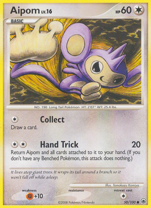 Aipom — illustrated card