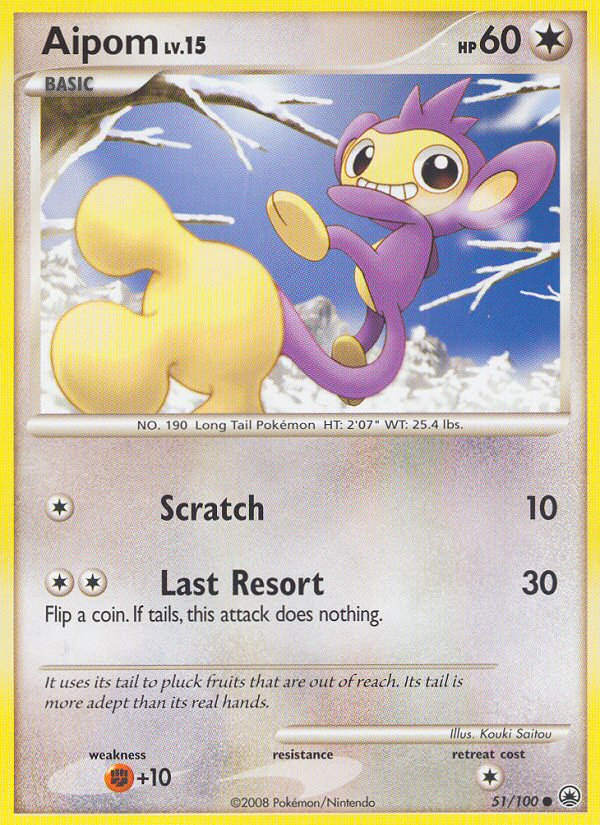 Aipom — illustrated card