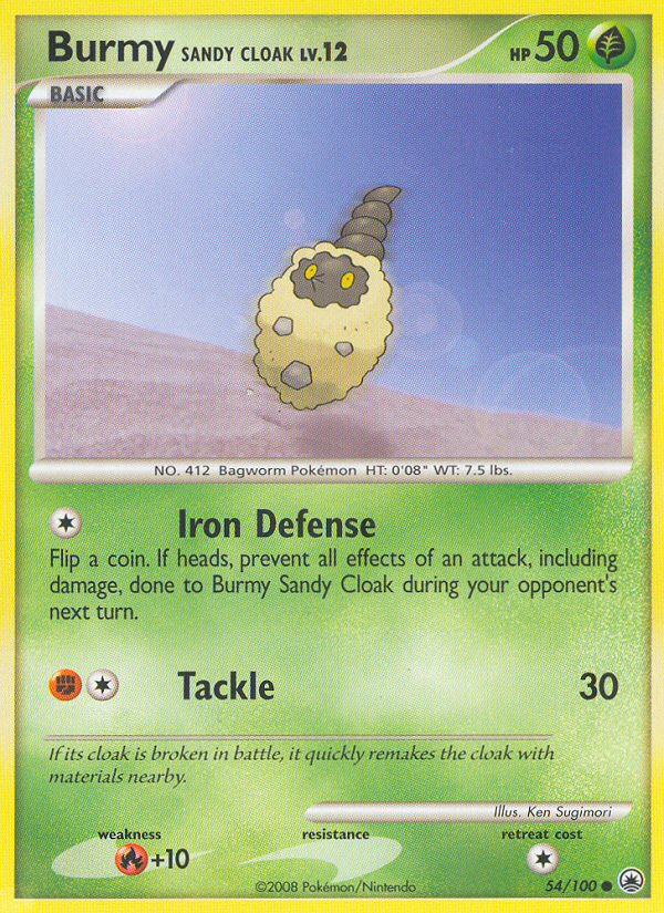 Burmy Sandy Cloak — illustrated card