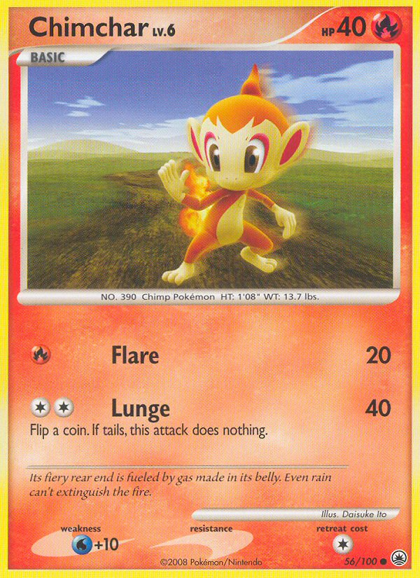 Chimchar — illustrated card