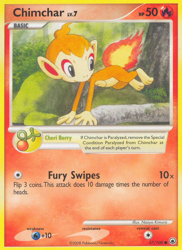 Chimchar — illustrated card