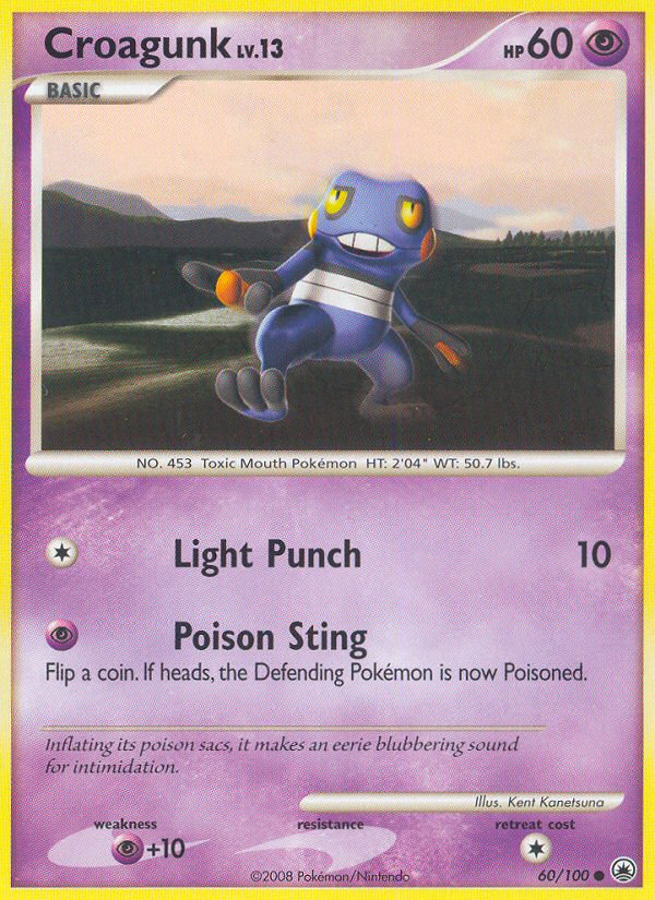 Croagunk — illustrated card