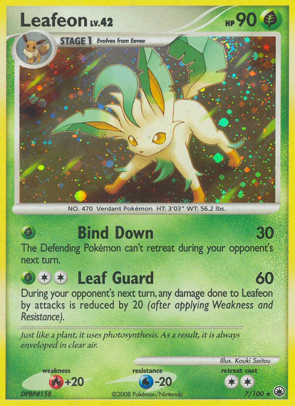 Leafeon — illustrated card