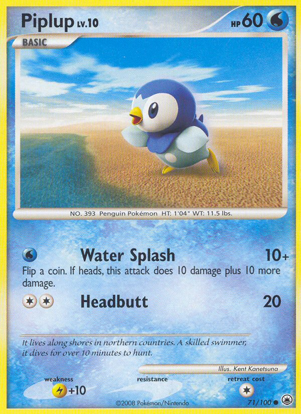 Piplup — illustrated card